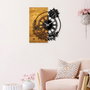 Wallity Wooden Clock 14 Nogal y Negro